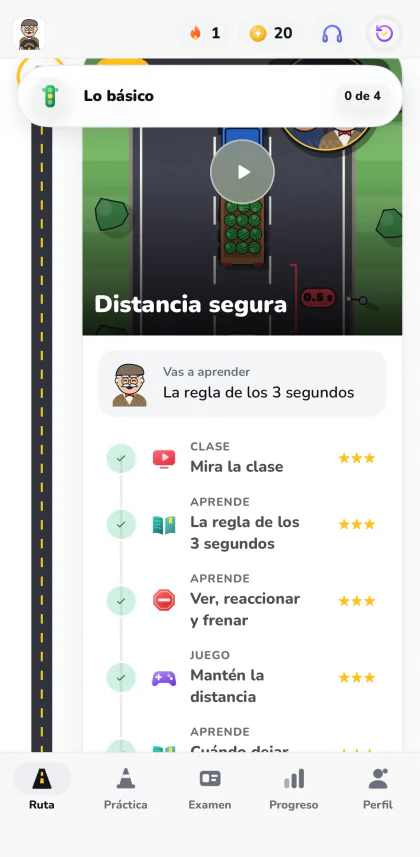 Abuelito Driving School screen